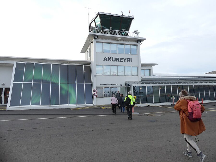 Akureyri airport terminal building in 2023