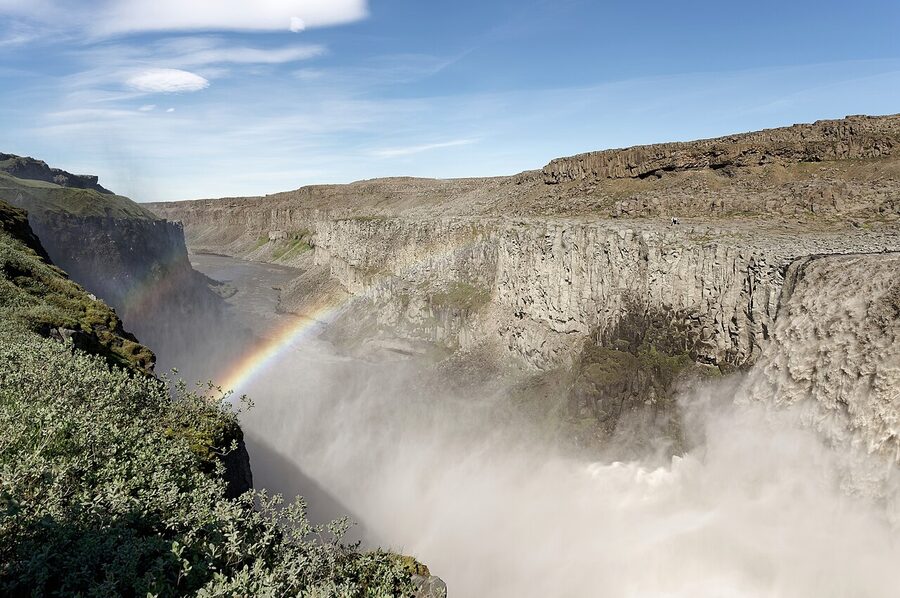 Dettifoss waterfall in Vatnajokull National Park