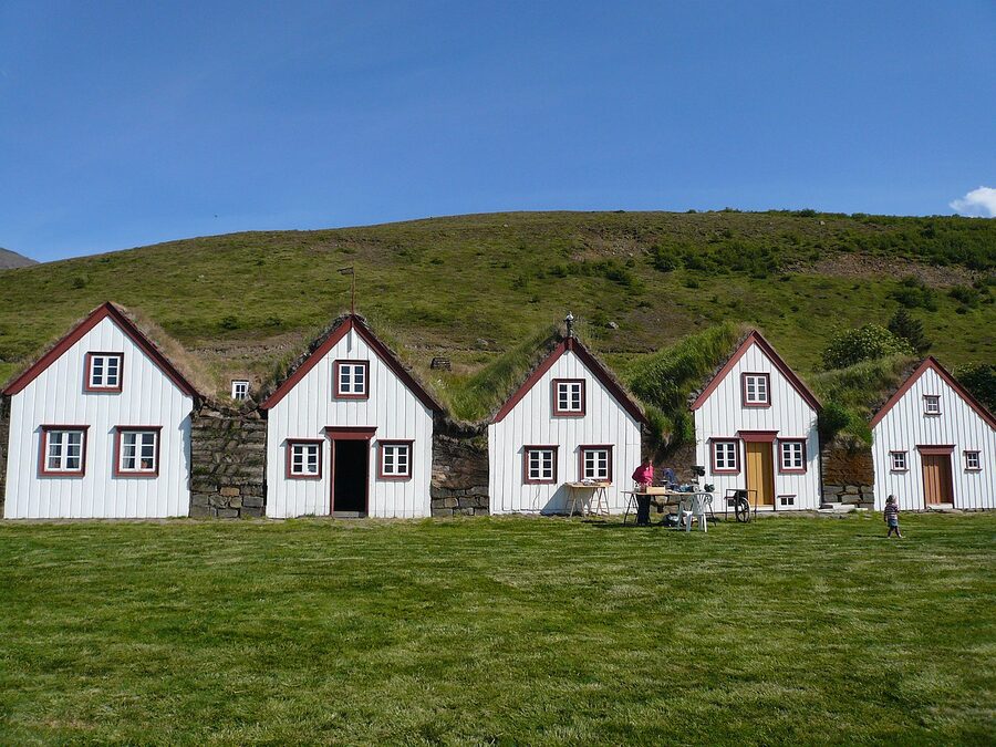 Laufas turf house museum near Akureyri