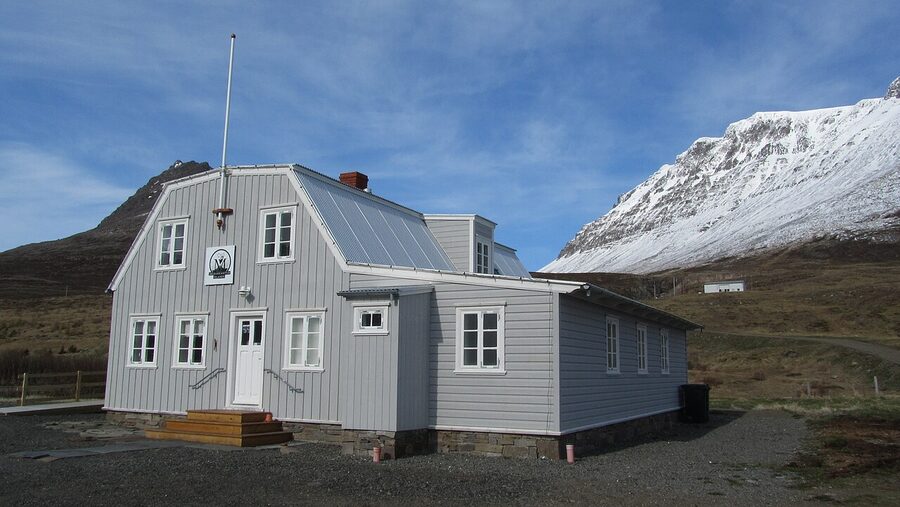 The Arctic Fox Centre building in Sudavik Westfjords