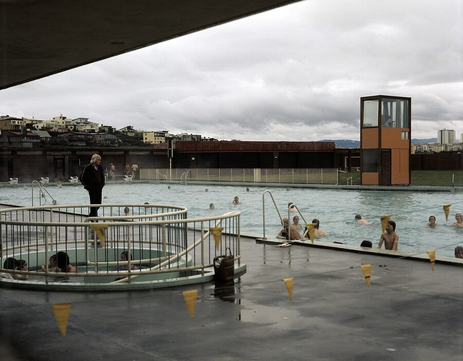 Laugardalslaug public swimming pool in Reykjavik