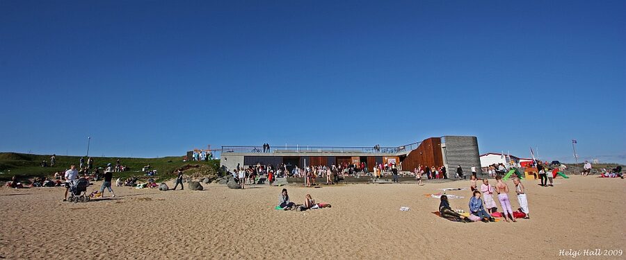 Nauthólsvík geothermal beach in Reykjavik
