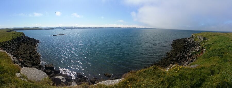 Viðey island near Reykjavik
