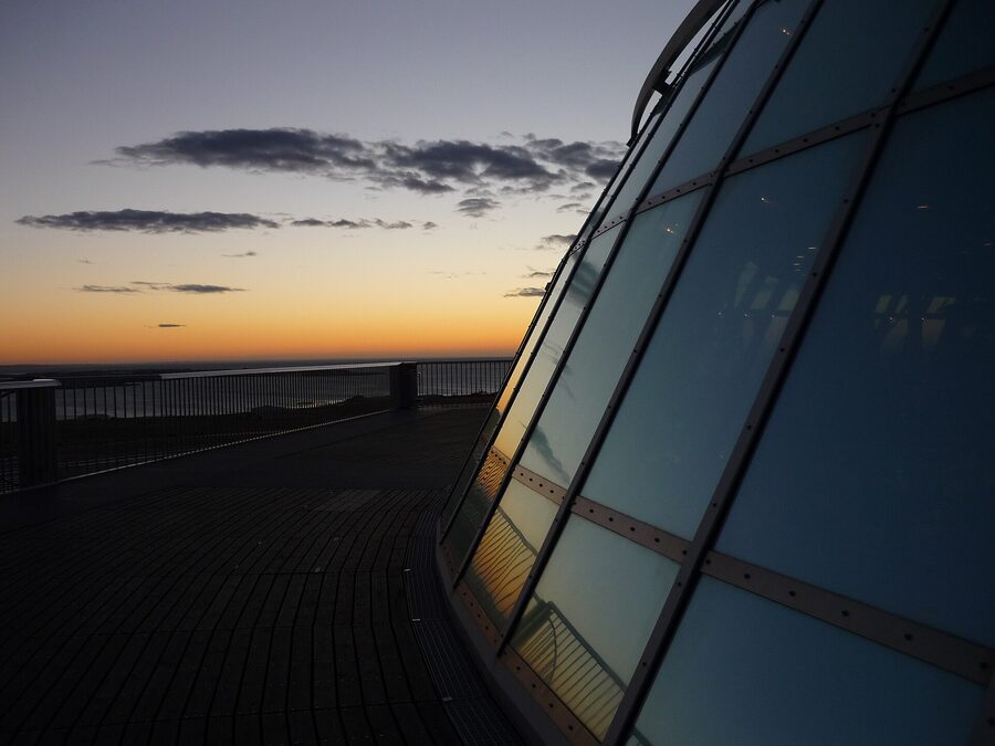 Glass dome of Perlan museum on Oskjuhlid in Reykjavik