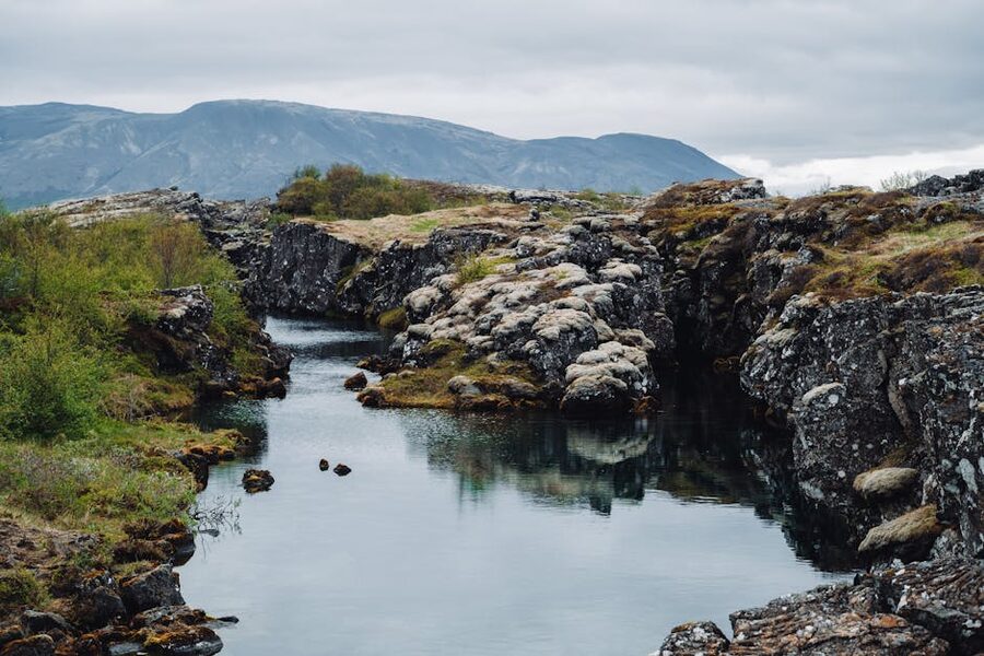 Flosagjá canyon at Thingvellir national park