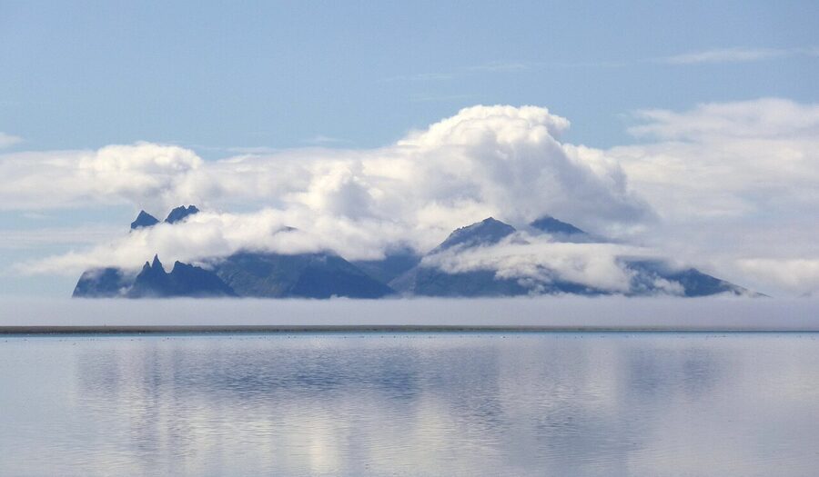 Vestrahorn massif from the Vikurfjall stretch of the Ring Road