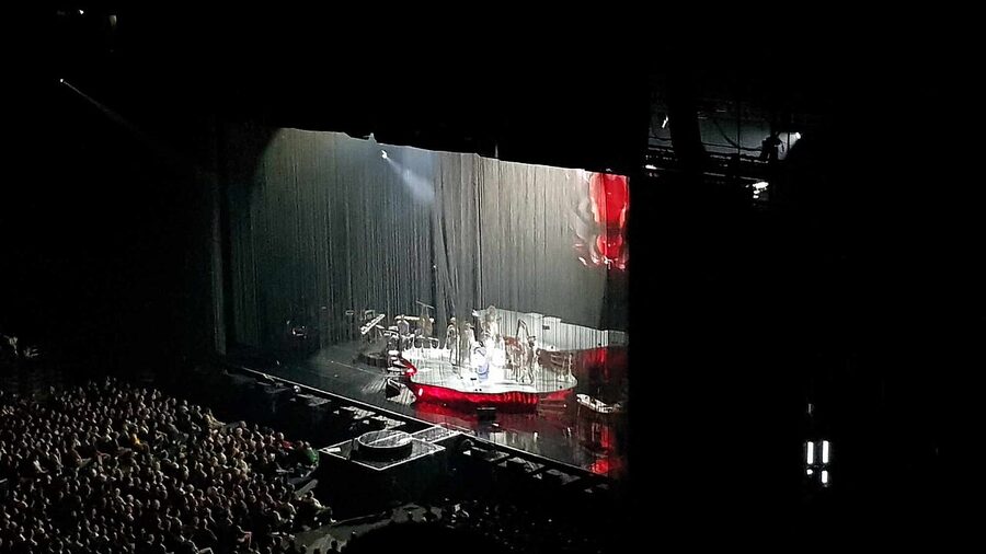 Björk performing live in Paris in 2023