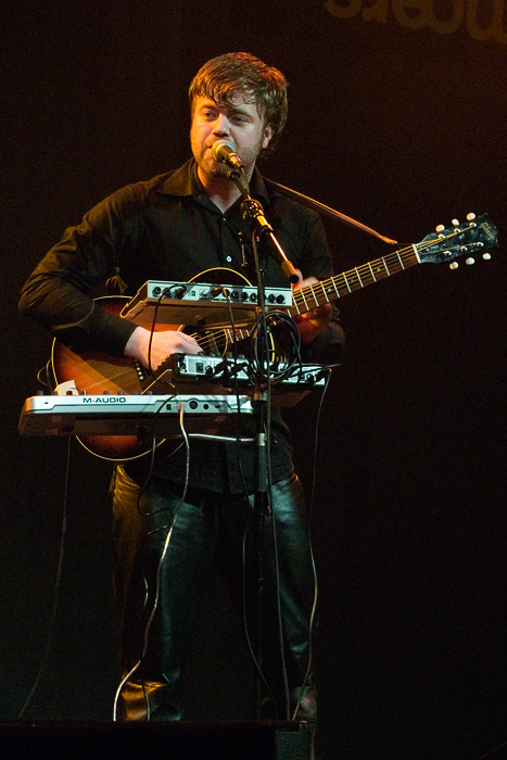 Mugison, Icelandic musician from the West Fjords, performing live