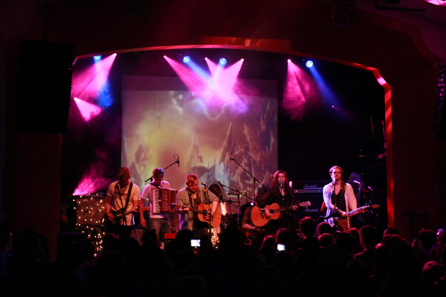 Of Monsters and Men band performing live