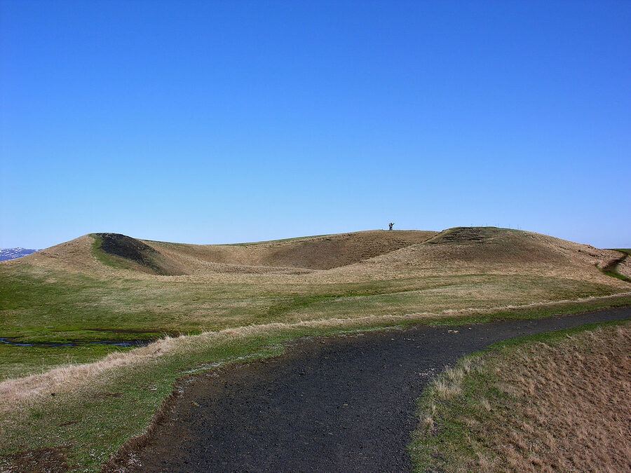 The Skutustadagigar pseudocraters, ring-shaped craters at Lake Myvatn, north Iceland