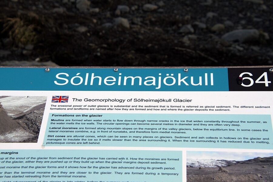 Hikers on Sólheimajökull glacier