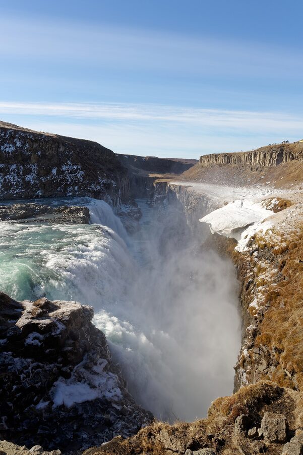 Gullfoss from the upper viewing platform