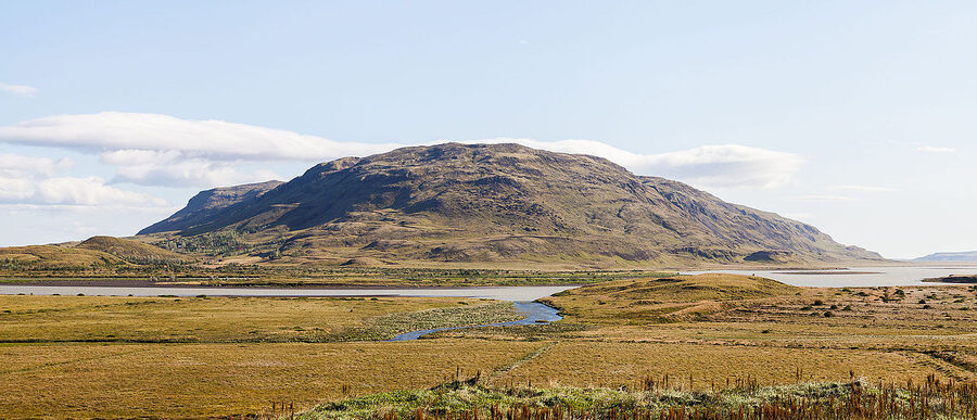 Landscape around Skalholt in summer