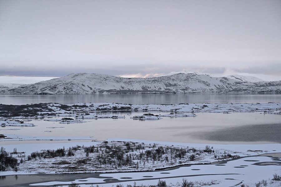 Lake Thingvallavatn at Thingvellir National Park