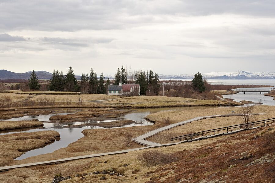 Thingvallakirkja church at Thingvellir National Park
