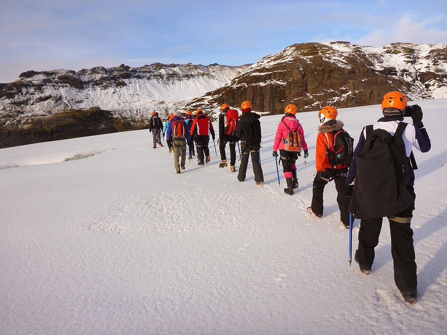 Glacier interior detail Iceland