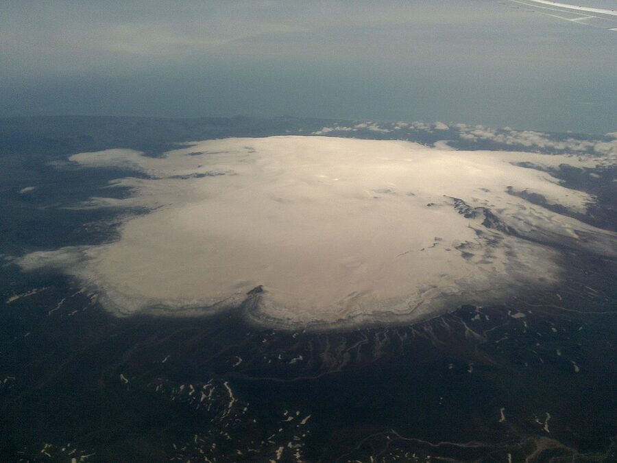 Langjokull abyss in Iceland