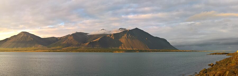 Borgarnes bay sunrise Iceland
