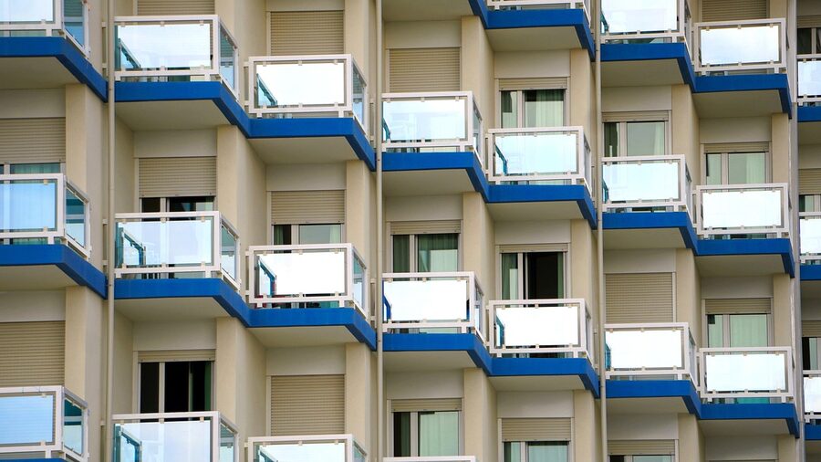 Hotel exterior facade modern