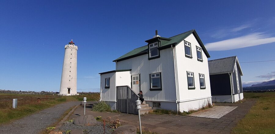 Grótta lighthouse on the Seltjarnarnes peninsula