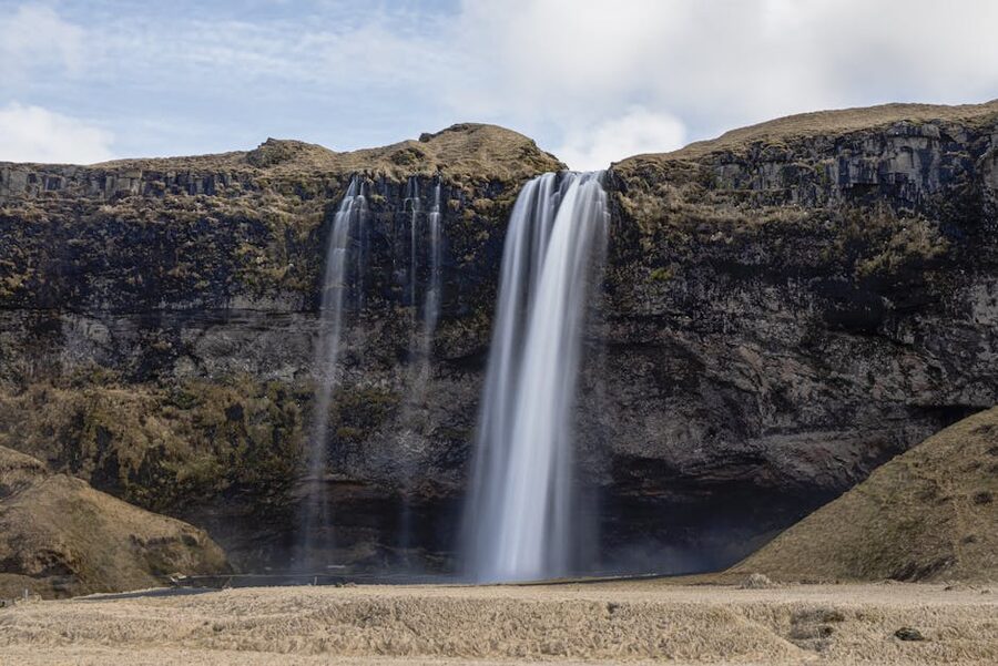 Seljalandsfoss waterfall southern Iceland