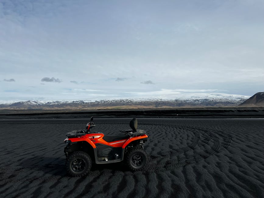 ATV tour Iceland black sand