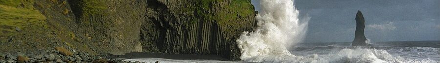 Vik village in winter Iceland