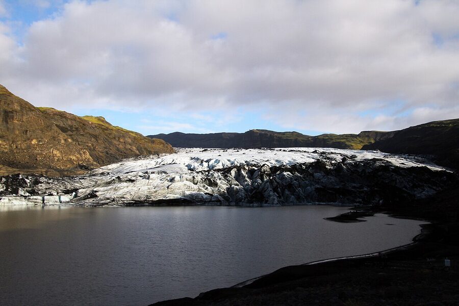 Summer glacier hike on Sólheimajökull Iceland