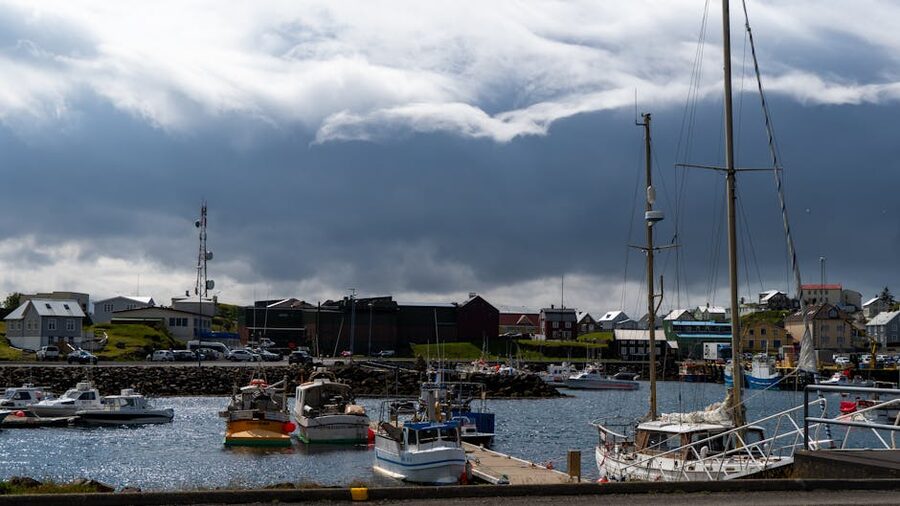 Remote village on Iceland's Troll Peninsula coast