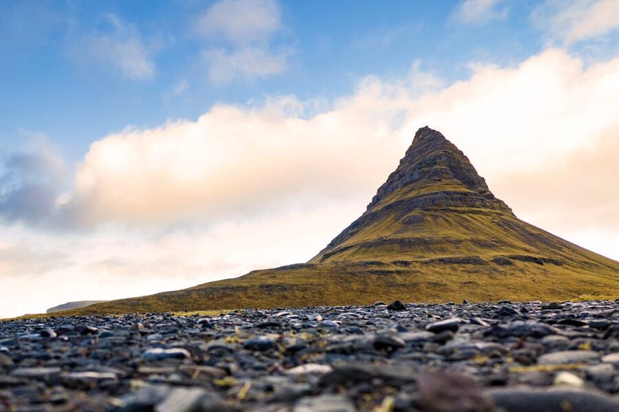 Kirkjufell mountain on the Snaefellsnes Peninsula