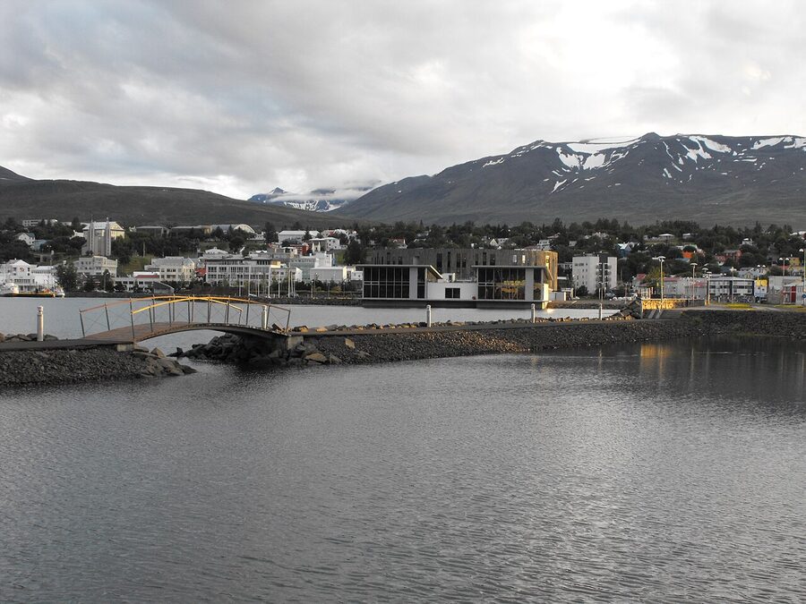 Akureyri, the capital of north Iceland