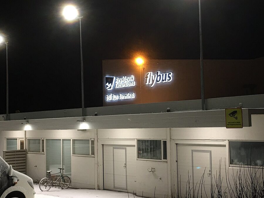 BSI bus terminal in Reykjavik where Flybus and tour coaches depart