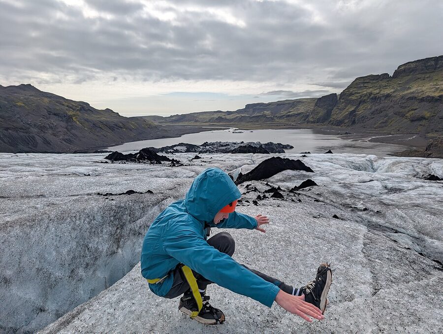 Solheimajokull glacier in south Iceland