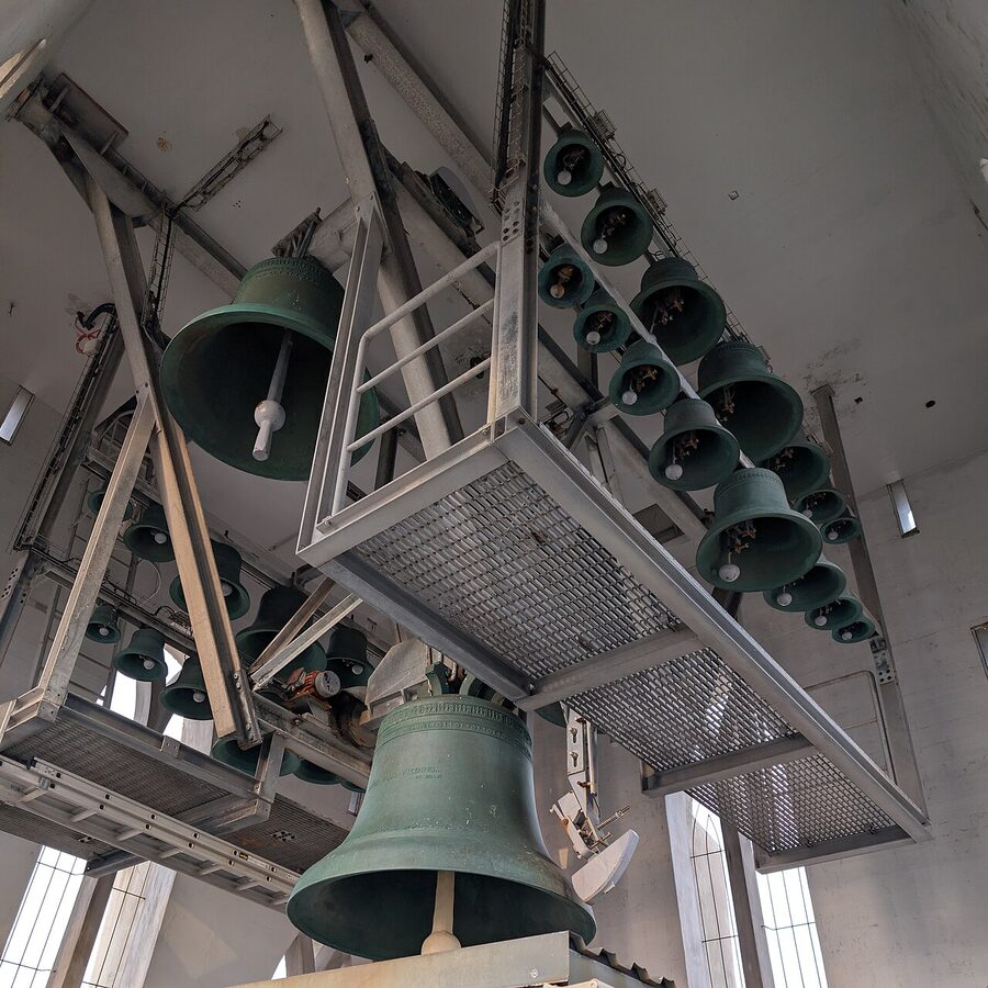 Hallgrimskirkja church bells in Reykjavik