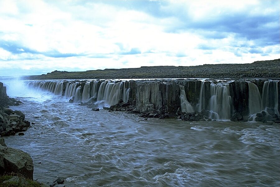 Selfoss waterfall on the Jökulsá á Fjöllum, Iceland