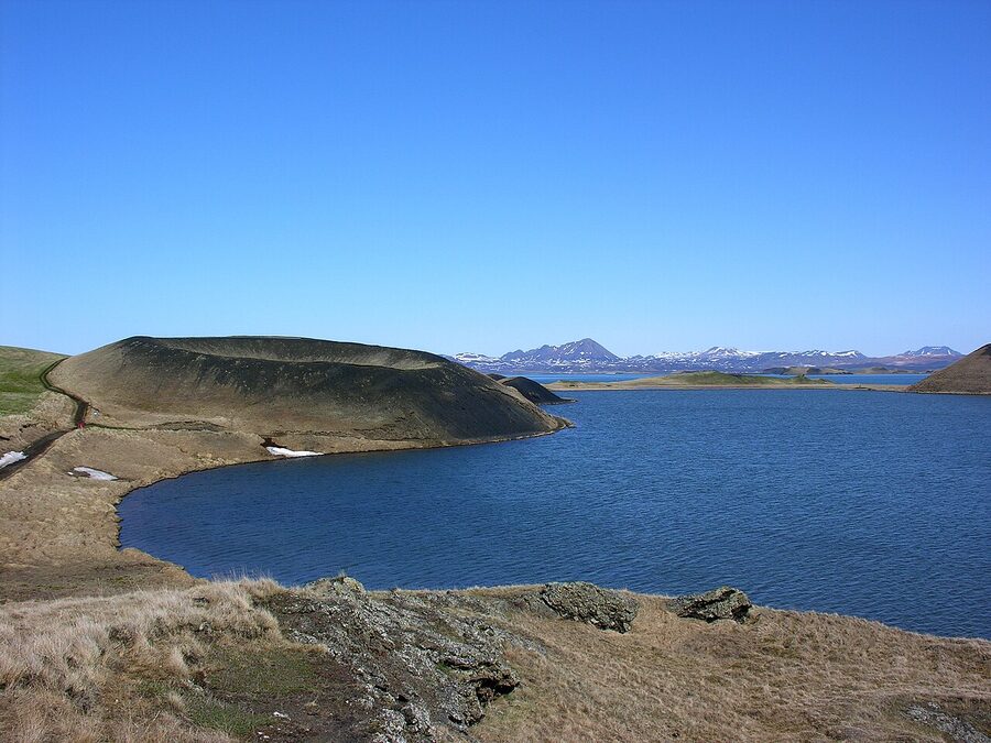 Skútustaðagígar pseudocraters on Lake Mývatn, Iceland