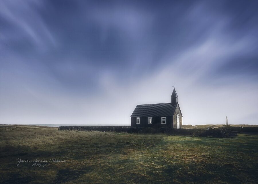 Búðakirkja black timber church at Búðir on Snæfellsnes