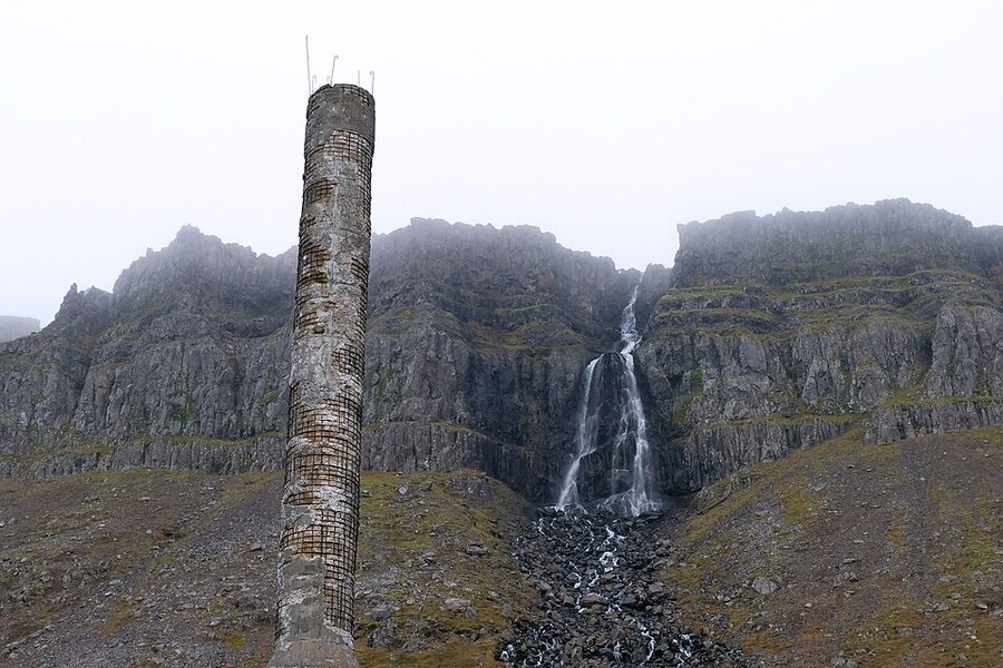 Djupavik abandoned herring factory in Strandir Westfjords Iceland
