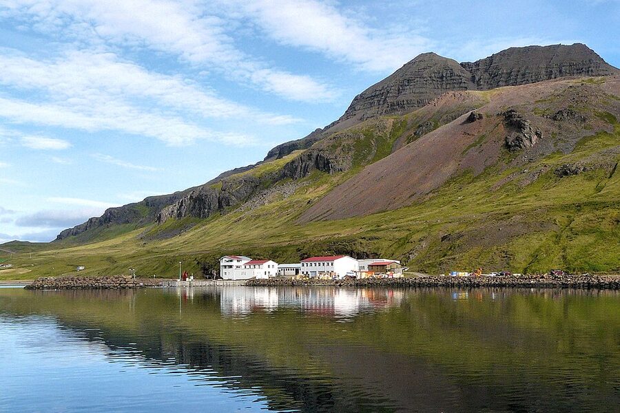 Nordurfjordur end of road Westfjords Iceland