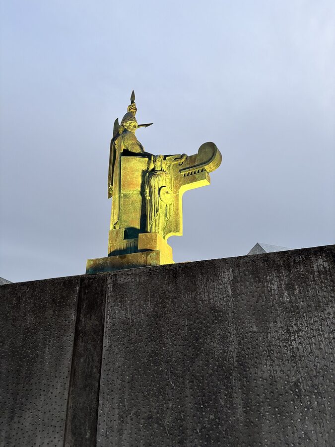 Statue of Ingólfur Arnarson by Einar Jónsson in Reykjavík