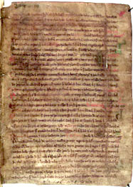 A page from the Landnámabók manuscript, the Book of Settlements