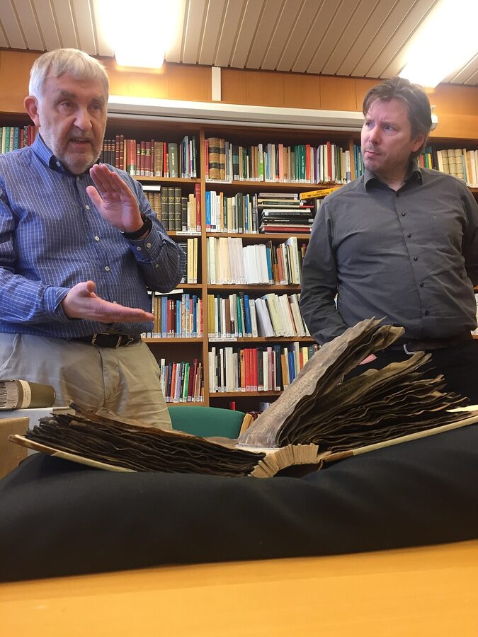 An Icelandic saga manuscript book in the National Museum