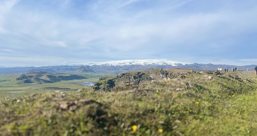 Myrdalsjokull and Katla volcano southern highlands