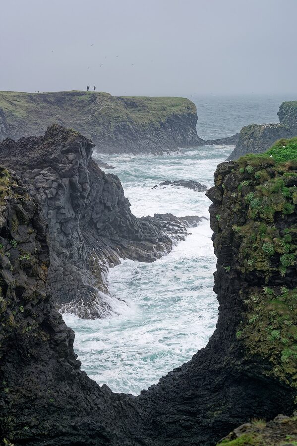 Sea cliffs at Arnarstapi on Snaefellsnes peninsula