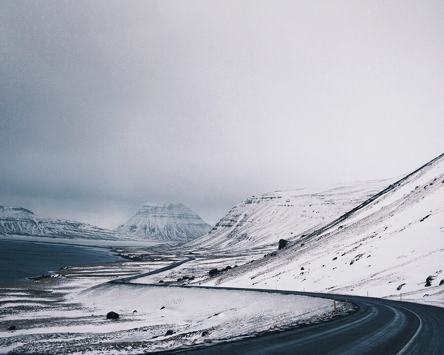 Winter roads in Iceland
