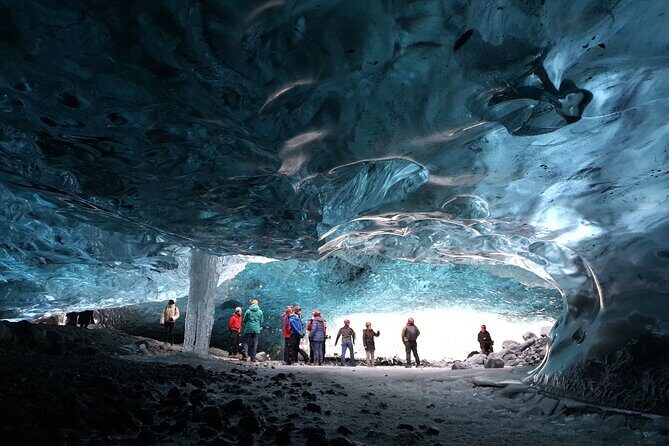 2-Day Blue Ice Cave, Glacier Lagoon and South Coast - Small Group - The Blue Ice Cave expedition in Vatnajökull National Park