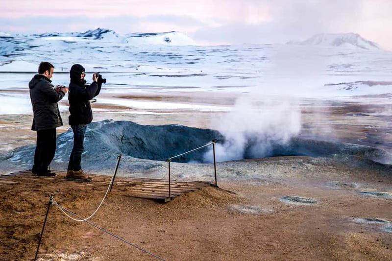 Akureyri Port: Lake Mývatn & Goðafoss Guided Tour with Lunch - Hverir boiling mud pools: the smell test you actually earn