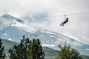 Akureyri: Zipline Tour - Glass River Canyon Splits Akureyri, and You Fly Over It