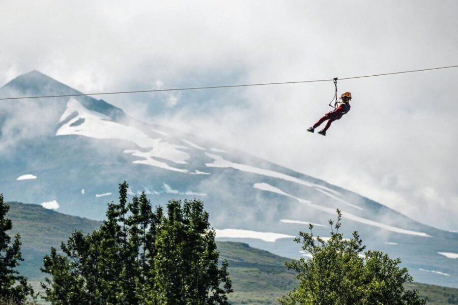 Akureyri: Zipline Tour - Glass River Canyon Splits Akureyri, and You Fly Over It