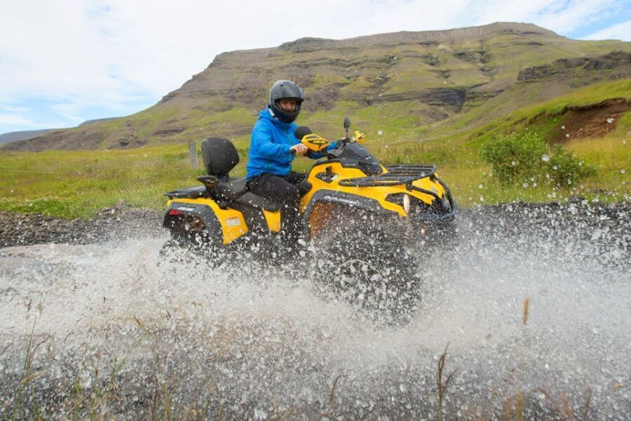 ATV & Helicopter combination tour From Reykajvik - Stop 1: Reykjavik Peak by quad—Lake Hafravatn to the city look-out